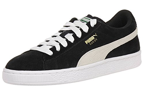 Puma Suede Jr, Unisex Kids’ Low-Top Sneakers, Black (Black-White 01), 3.5 UK (36 EU)