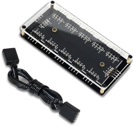 HATMINI 12V 4Pin RGB LED Hub,11 Way 12V 4 Pin RGB Splitter Controller ...