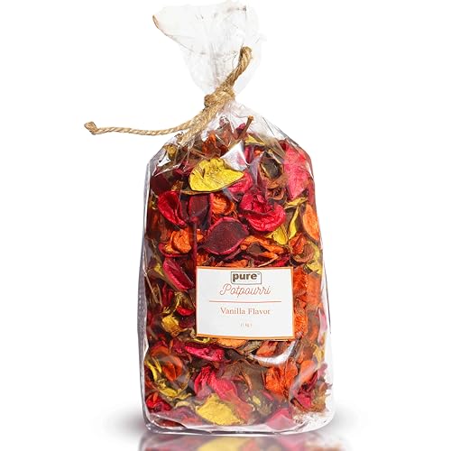 Image of Decorative Vanilla Scented Dried Flowers Home Fragrance Sachet of Petal Potpourri Bags (Mix, 1kg)