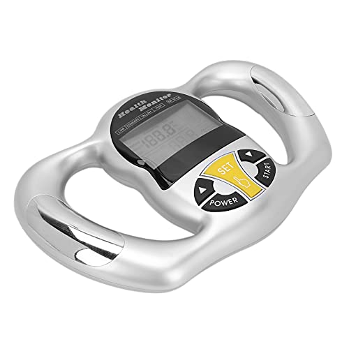 Digital Body Fat Analyzer, Electronic BMI Handheld Body Fat Monitor with LCD Display Body Fat Measuring Instrument BMI Meter Portable Multi-Function Health Monitor for Personal Health
