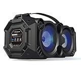 Altavoz portátil potente con bluetooth con 24w de potencia RMS, sonido estéreo con gran volumen y controles ecualizador.