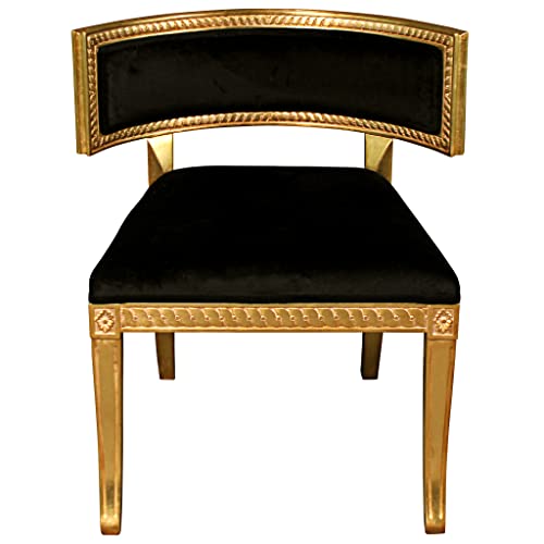 Sillón Bajo Klismos Plegable Dorado miniatura 6