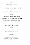 The Anglo-Saxon version of the Hexameron of St. Basil, or, Be Godes six daga weorcum