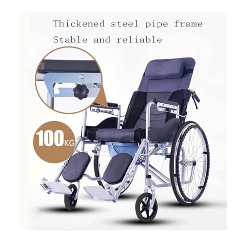 Transport-Wheelchair-Reclining-Wheelchair-Transportation-Wheelchair-Wdining-Table-Bathroom-Shower-Toilet-Chair-Folding-Manual-Wheelchair-Mobility-aids