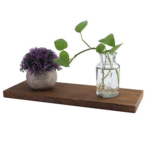 Fdit Wandrek, van hout, drijvend rek, opbergrek, van hout, organizer voor weergave in de woonkamer 40*14*2cm - Image 4