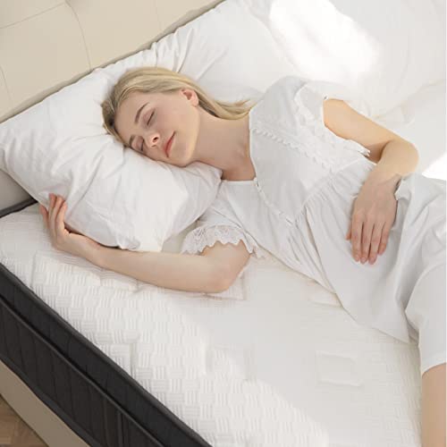 Himmline Full Mattress, 10 Inch Hybrid Mattress, Gel Memory Foam And Pocket Spring Full Bed Mattress In A Box, Medium Feel, Cooler Sleep & Pressure Relief, 54”*75”, 120 Nights Risk-Free Trial #TOP3