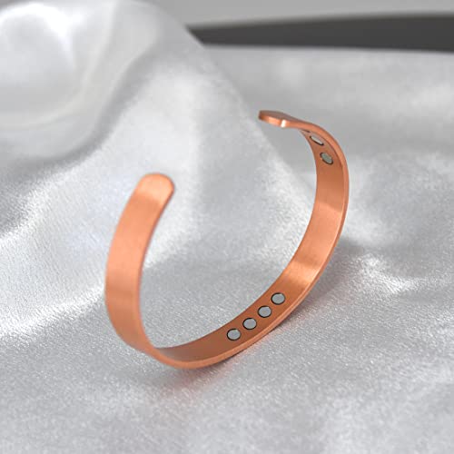Vicmag Copper Bracelet For Women Men Magnetic Bracelet With Ultra Strength Magnets 100% Solid Pure Copper Gift 2Pcs Magnetic Field Therapy #TOP7