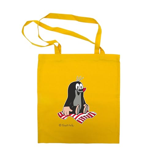 Sac en tissu pour shopping alimentaire et sorties au parc, cabas en coton jaune enfant