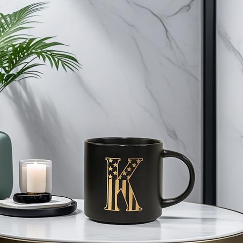 Taza Cerámica Monograma Patriótica 15oz Negro miniatura 3