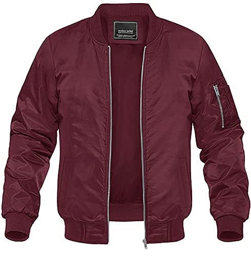 MAGNIVIT Men's Casual Jacket - Trendy Fall Harrington Jacket
