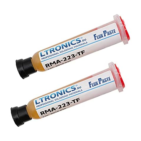 LTronics RMA-223 Jeringa de pasta de grasa fundente de 10 cc para soldadura BGA SMD Cover
