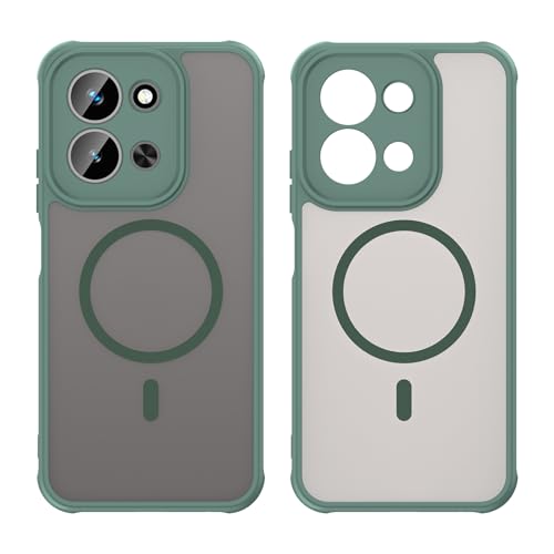 Image of Compatible with REDMI 15C (171mm) Case Cover,Compatible with MagSafe,Anti-Fall,Compatible with Xiaomi Poco C85 4G 25078PC3EE Cell Protective Phone Case Green