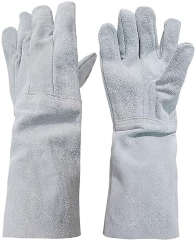 Luva de Raspa em Couro Punho 20 Proteção Individual EPI Segurança...