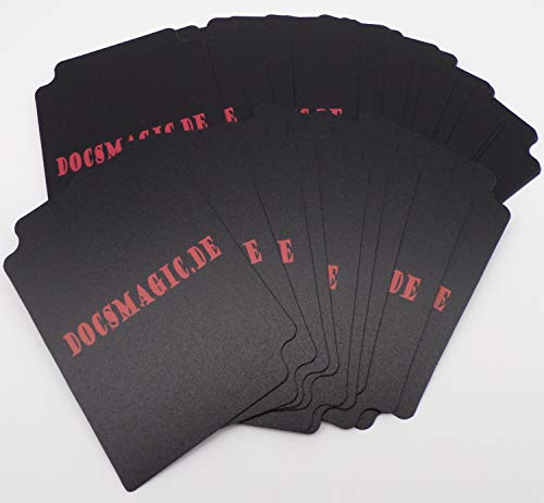 docsmagic.de 25 Trading Card Deck Divider Black - Intercalaires Noir - MTG PKM YGO Cover