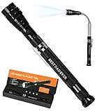 Christmas Gifts for Dad from Daughter Son 'BEST DAD EVER', Magnetic Pickup Tool with LED, Stocking Stuffers Anniversary Birthday Gifts for Men, Telescoping Flashlight Cool Gadgets Tool for Mechanics