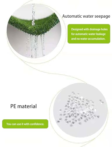 Gazon artificiel balcon tapis synthétique drainant sans entretien 2x1m