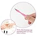 DEARMAMY 10pcs Cuticle Trimmer Set Dead Skin Remover Forks for Manicure Professional Nail Art Tools for Home and Salon Use Pink