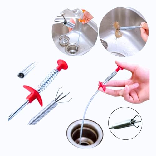 Desentupidor com Garras Versátil 60/90 cm: Solução Eficiente para Ralos, Pias, Canos e Tubos - NEXUS