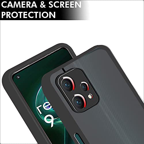 Image of TheGiftKart Translucent Hybrid Back Case Cover for Realme 9 Pro 5G | Smoked Matte Back | 360 Degree Protection | Protective Hard Back Case Cover for Realme 9 Pro 5G (PC & TPU | Black Bumper)