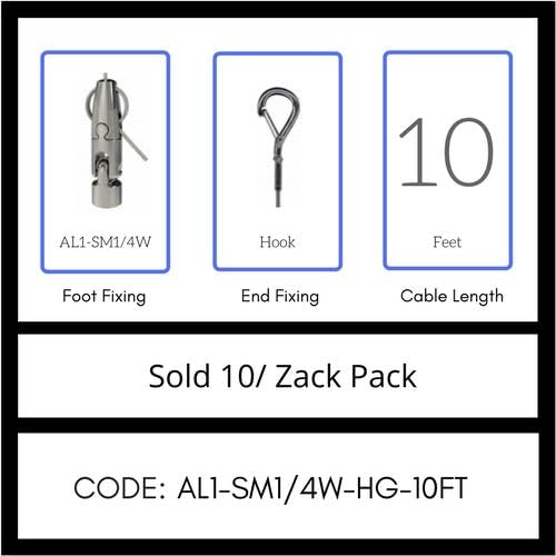 GRIPPLE UL Approved Angel Swivel Male 1/4