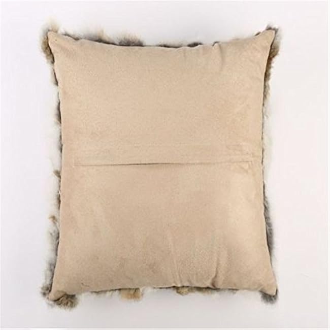 Ying LAN Home Living Room Bedroom Decorative Soft Rabbit Fur Cushion Cover Throw Pillow Covers Case 18 18