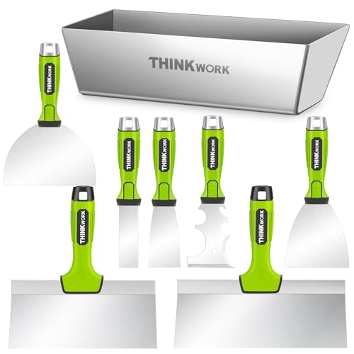 THINKWORK 8-Piece Stainless Steel Drywall Tool Set