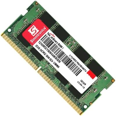 Simmtronics 2 GB Dddr-2 800 Mhz Pc 6400 for Laptop