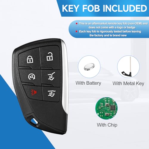 Mando a distancia de repuesto para GMC Yukon y Suburban, control de proximidad ID49 433 MHz 6