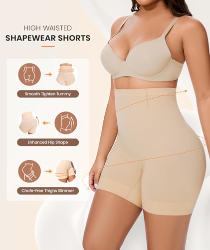 Womens Shapewear Tummy Control, Girdles for Women Body Shaper High Waist Shapewear Shorts Under Dress2