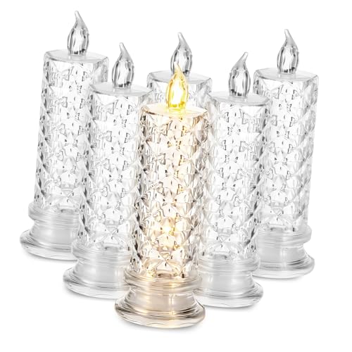 Bougies LED rose sans fumée pour décoration table sans risque