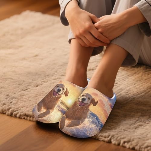 House Slippers for Women Fluffy Cozy Bedroom Slippers for Men Home Wear2