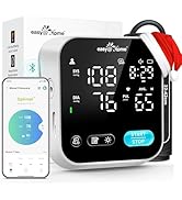 Bluetooth Blood Pressure Machine for Home Use – Easy@Home Smart BP Monitor with Free MyHeartPal A...