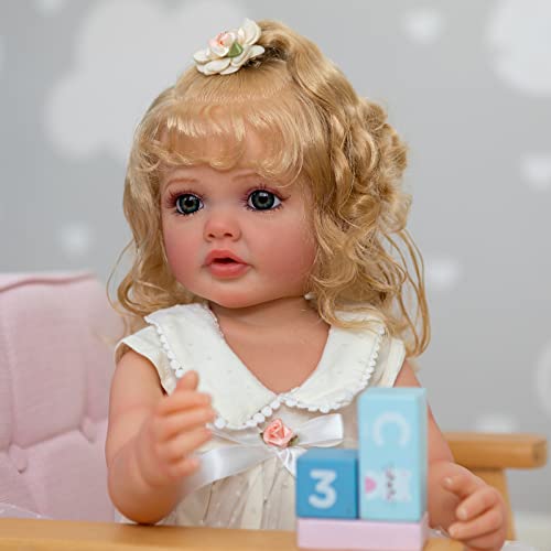 Icradle Realistic Newborn Baby Dolls Silicone 22 Inch Full Body Reborn Baby Doll That Look Real Life Reborn Bebe Dolls Toddler Girl Anatomically Correct Gift For Kids #TOP16