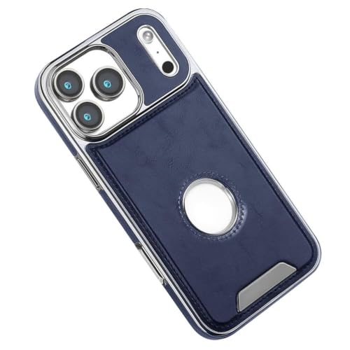 Protection iPhone 17 Pro anti-rayures coque en cuir mince avec logo