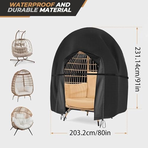 Funda para silla de exterior impermeable y protector de patio resistente UV 3