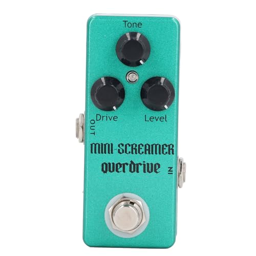 Pédale d'effet overdrive compacte et légère pour guitaristes en déplacement