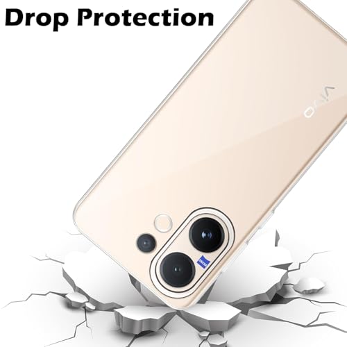 Image of Bintage Flexible Rubber Case Back Cover Compatible for Vivo V2510 / T4 Pro 5G - Transparent
