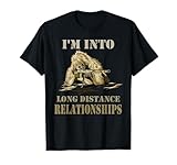 Funny Sniper Camo Long Distance Relationship Gun Lover 2A T-Shirt