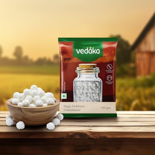 Image of Amazon Brand - Vedaka Sugar Makhana (Nakuldana) 100 g