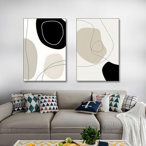 Affiches d'art abstrait grand format pour habiller un mur vide de chambre
