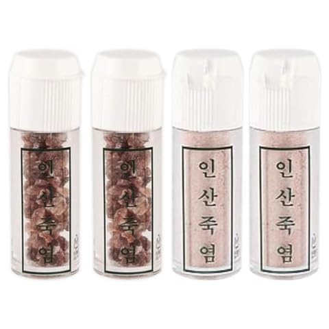 Pack of 2 Insan Purple 9 times Roasted Crystal + Pack of 2 Powder Bamboo Salt 8G (Total 32G)-죽염 Cover