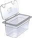 Carlisle FoodService Products Storplus Food Storage Container Food Pan, Chafing Pan with Spoonable Corners for Catering, Buffets, Restaurants, Polycarbonate (Pc), 1/3 Size 6 Inches Deep, Clear