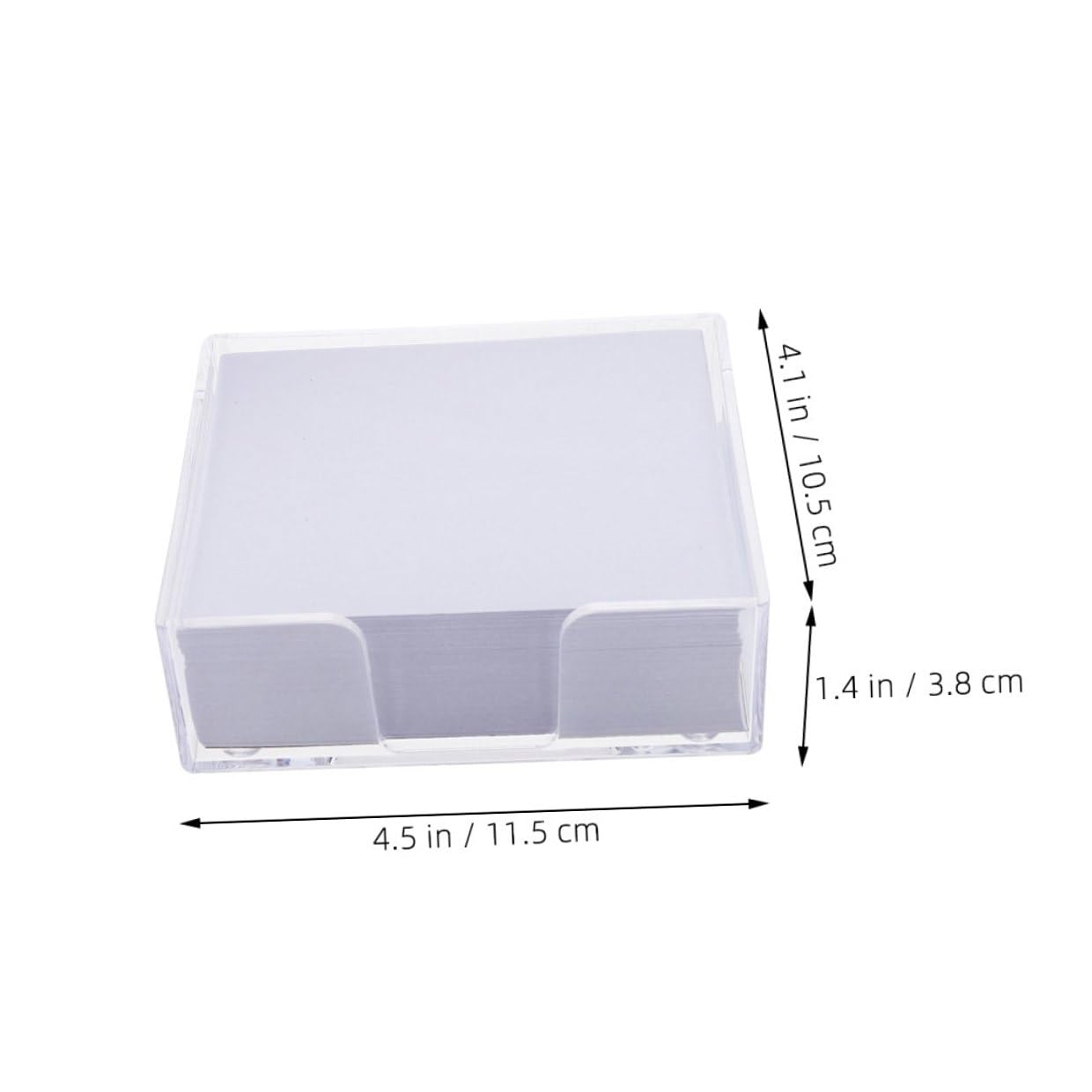 IDEANATEGRATE Square Memo Cube Notepad Set with 1200 Sheets Box Non-sticky Self Stick Paper Notes for Office Desk Accessories and Writing Supplies