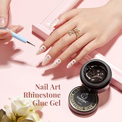 Beetles Gel Polish Conjunto de cola de strass para arte de unhas para decoração de joias de diamante