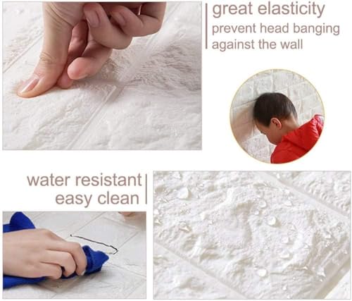 Autocollants muraux en mousse pour masquer défauts mur 3D - 4