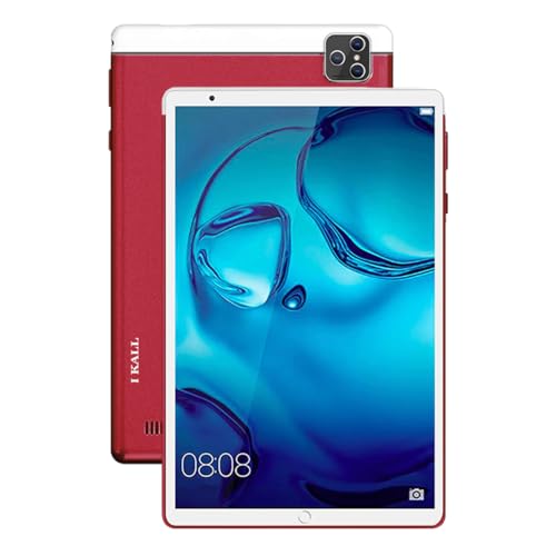 Image of IKALL N17 4G Tablet | 8 inch HD Display, 1.6GHz Octa-Core, 3GB RAM, 32GB Storage, Dual SIM & Volte /LTE (Red)