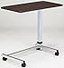 Clinton U-Base Over Bed Table, Walnut
