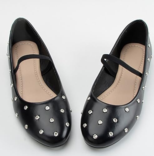 Round Toe Flats for Women PU Leather Mary Jane Shoes Flat Comfortable Ladies Ballet Shoes for Dress Commuting 5