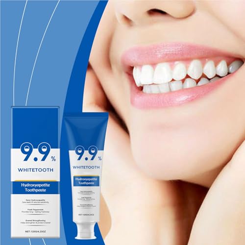 9.9% Hydroxylapatit Zahnpasta,Without Fluoride,Fresh Breath Toothpaste,Toothpaste Hydroxyapatite for Sensitive Teeth and Whitening, Teeth Strengthening, Gentle Mint, Fresh Breath (1) – Bild 3