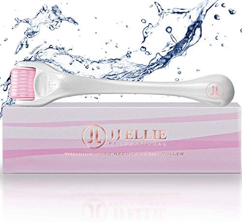 Derma Roller Microneedling Kit for Face, And Hair 0.25mm, Microneedle Roller, 540 Titanium Micro Needles Skin Roller For Men and Women - Includes 4 Ebooks